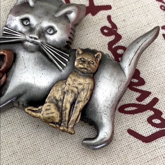 🖤VTG💕Cat Brooch - Picture 3 of 9